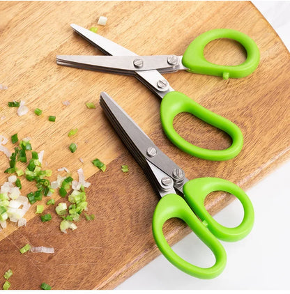 Multipurpose Stainless Steel Kitchen Scissors for Pepper Preparation - Cooking Tool