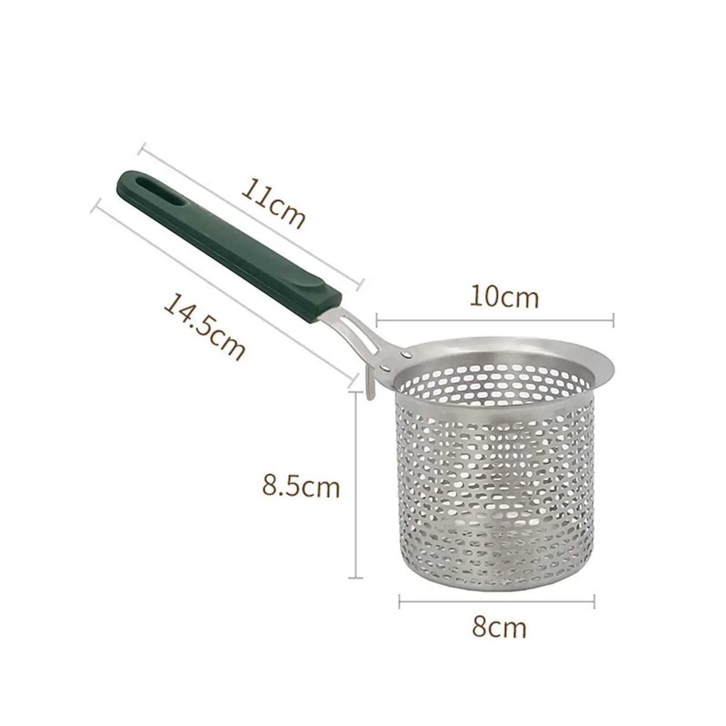 Mesh Pasta Strainer with Handle.