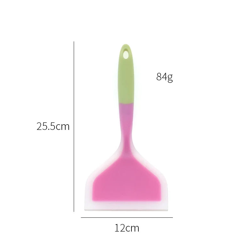 Integrated Silicone Spatula Non Stick Wide Mouth Tamagoyaki Shovel Beef Meat Egg Frying Cooking Tool Kitchen Gadgets.