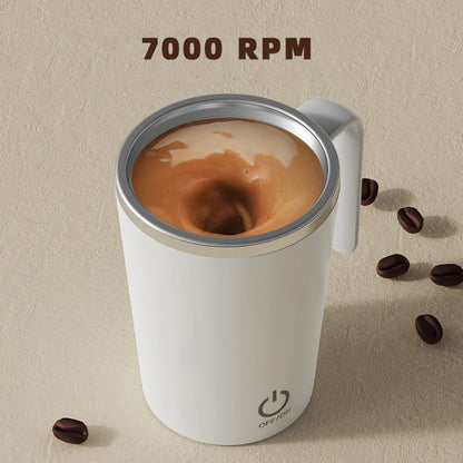 Electric Mixing Cup - Automatic Stirring Coffee Mug with a Lazy Rotating Magnetic Design