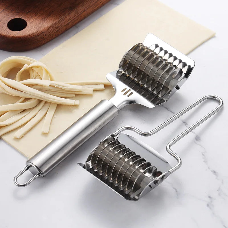 Stainless Steel Manual Spaghett Cutter Pasta Machine DIY Dough Noodles Maker Ginger Garlic Roll Crusher Kitchen Cooking Gadgets.