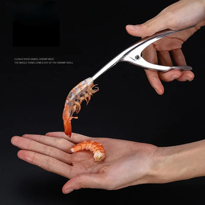 Kitchen Accessories Shrimp Peeler Stainless Steel Seafood Cooking Tools Creative Convenient Shrimp Peel Device Kitchen Gadgets.