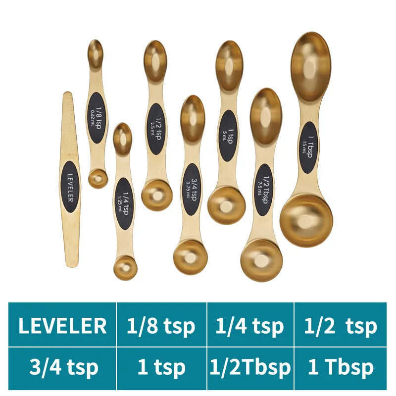Measuring Spoons Set - Heavy Duty Stainless Steel Measuring Tools For Kitchen Cooking and Home Baking.