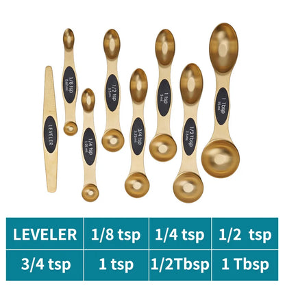 Measuring Spoons Set - Heavy Duty Stainless Steel Measuring Tools For Kitchen Cooking and Home Baking.