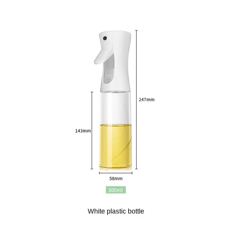 Press-type Oil Spray Bottle 200/300/500ML Kitchen Cooking Oil Sprayer Outdoor Barbecue Oil Spray Bottle Vinegar Soy Sauce.