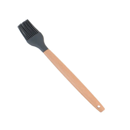 1PC Silicone Wood Turner Soup Spoon Spatula Brush Scraper Pasta Server Egg Beater Kitchen Cooking Tools Kitchenware Green/Pink.