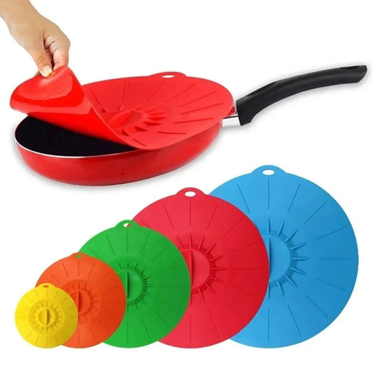 Silicone Microwave Bowl Cover Kitchen Pot Lid Stopper Set