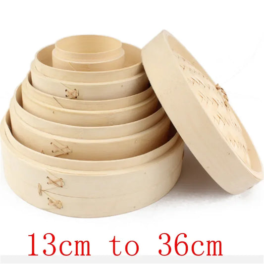 One Cage or Cover Cooking Bamboo Steamer Fish Rice Vegetable Snack Basket Set Kitchen Cooking Tools dumpling steamer steam pot.