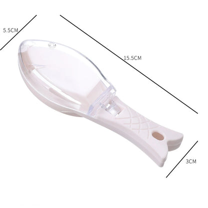 Fish Scale Grilling Scraper with Cover - Kitchen Household Tool for Cleaning Fish