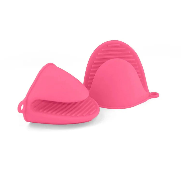 Thicken Silicone Anti-Hot Gloves Microwave Oven Glove Insulation Non Stick Anti-slip Grips Bowl Pot Clips Kitchen Cooking Gadget.