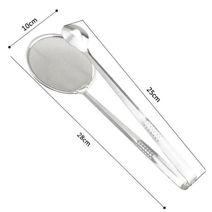 Kitchen Accessories Multifunction Stainless Steel Sieve Filter Spoon Fried Food Oil Strainer Clip Handheld Cooking Tools Gadgets.