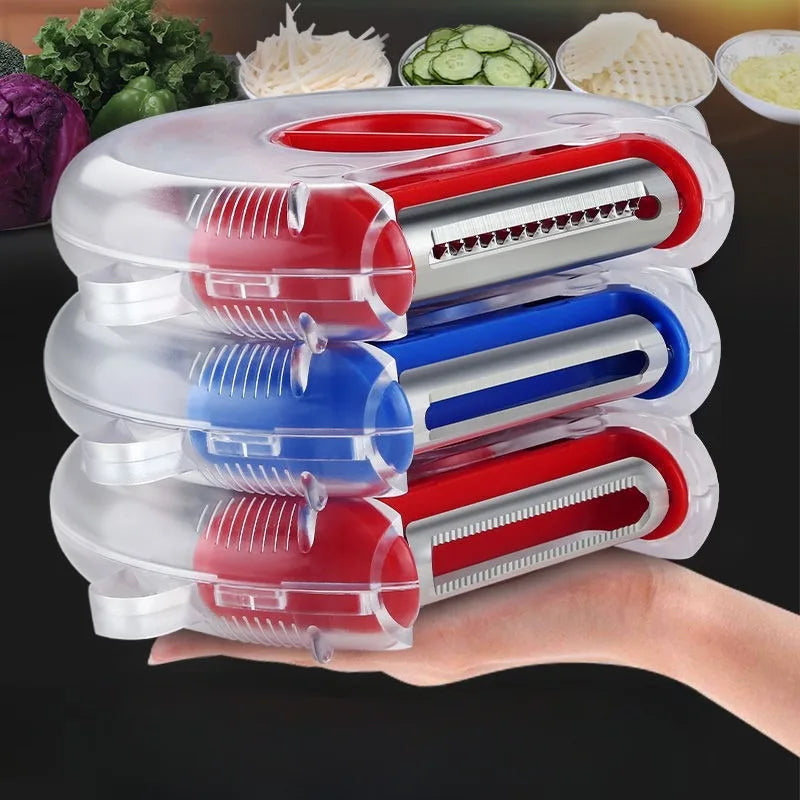 3 in 1 Rotatable Fruit & Vegetable Peeler.