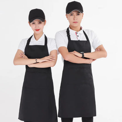 Adjustable Hanging Neck Apron with Custom Logo for Kitchen and BBQ