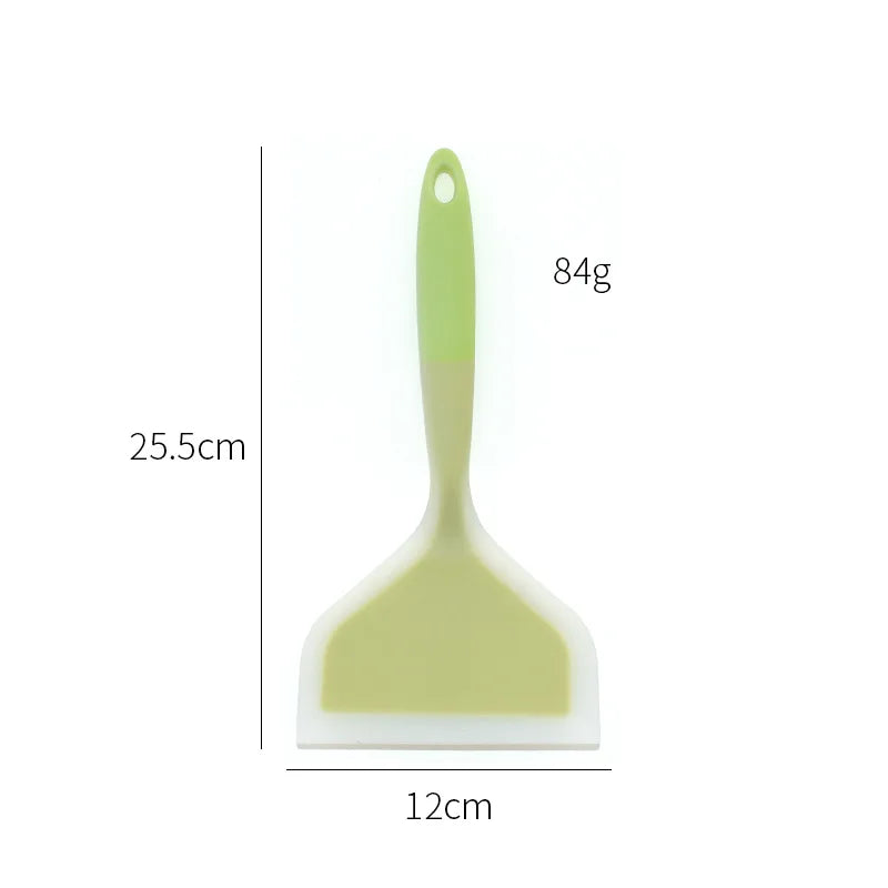 Integrated Silicone Spatula Non Stick Wide Mouth Tamagoyaki Shovel Beef Meat Egg Frying Cooking Tool Kitchen Gadgets.