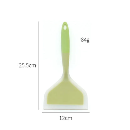 Integrated Silicone Spatula Non Stick Wide Mouth Tamagoyaki Shovel Beef Meat Egg Frying Cooking Tool Kitchen Gadgets.