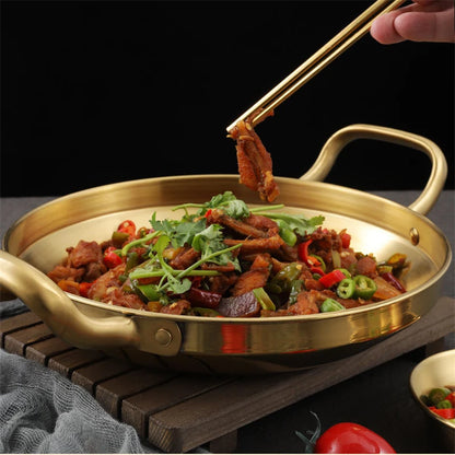 Stainless Steel Seafood Rice Pot - Cookware for Paella and Snacks