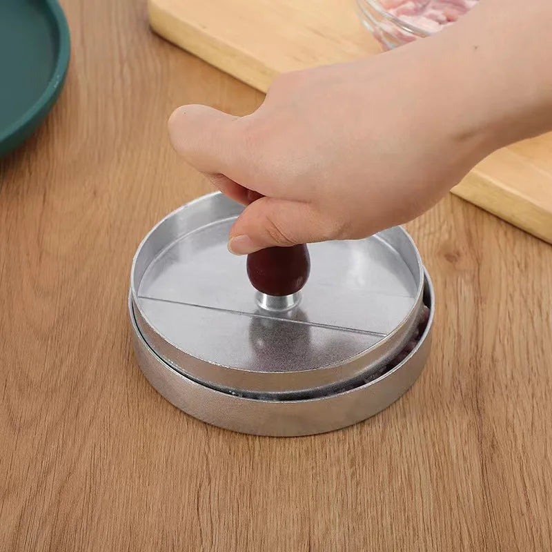 12CM Hamburger Maker Press Chopped Steak Meat Smasher Cutlet Mold Croquettes Kitchen Cooking Tool Hamburgueria Diner Accessories.