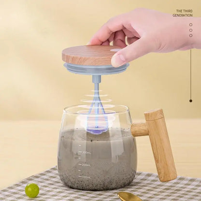 Self-Stirring Electric Coffee Cup with Protein Powder Mixing Function