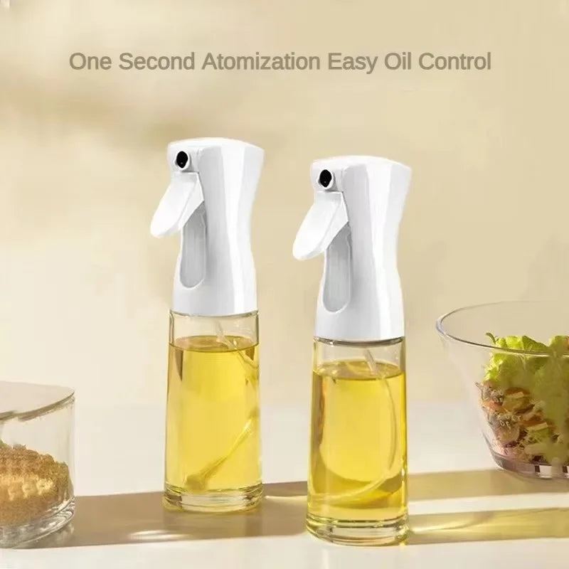 Press-type Oil Spray Bottle 200/300/500ML Kitchen Cooking Oil Sprayer Outdoor Barbecue Oil Spray Bottle Vinegar Soy Sauce.