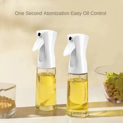 Press-type Oil Spray Bottle 200/300/500ML Kitchen Cooking Oil Sprayer Outdoor Barbecue Oil Spray Bottle Vinegar Soy Sauce.