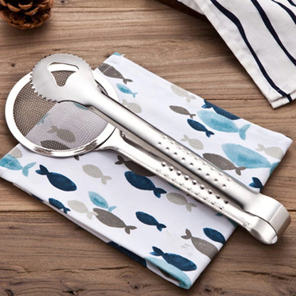 Kitchen Accessories Multifunction Stainless Steel Sieve Filter Spoon Fried Food Oil Strainer Clip Handheld Cooking Tools Gadgets.