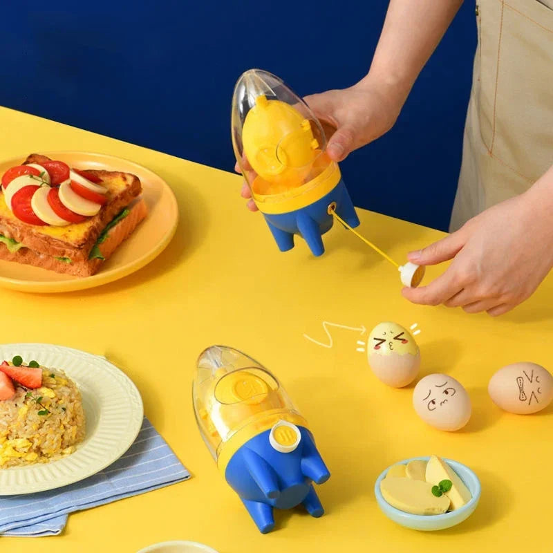 Egg Yolk Shaker Gadget Mixing Golden Whisk Eggs Spin Mixer Stiring Blender Maker Puller Cooking Baking Tool For Smart Customers.
