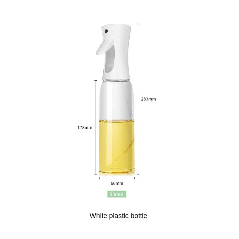Press-type Oil Spray Bottle 200/300/500ML Kitchen Cooking Oil Sprayer Outdoor Barbecue Oil Spray Bottle Vinegar Soy Sauce.