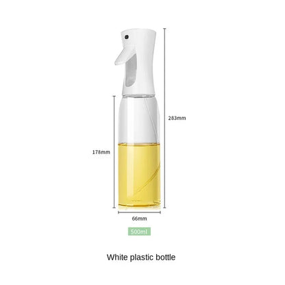 Press-type Oil Spray Bottle 200/300/500ML Kitchen Cooking Oil Sprayer Outdoor Barbecue Oil Spray Bottle Vinegar Soy Sauce.