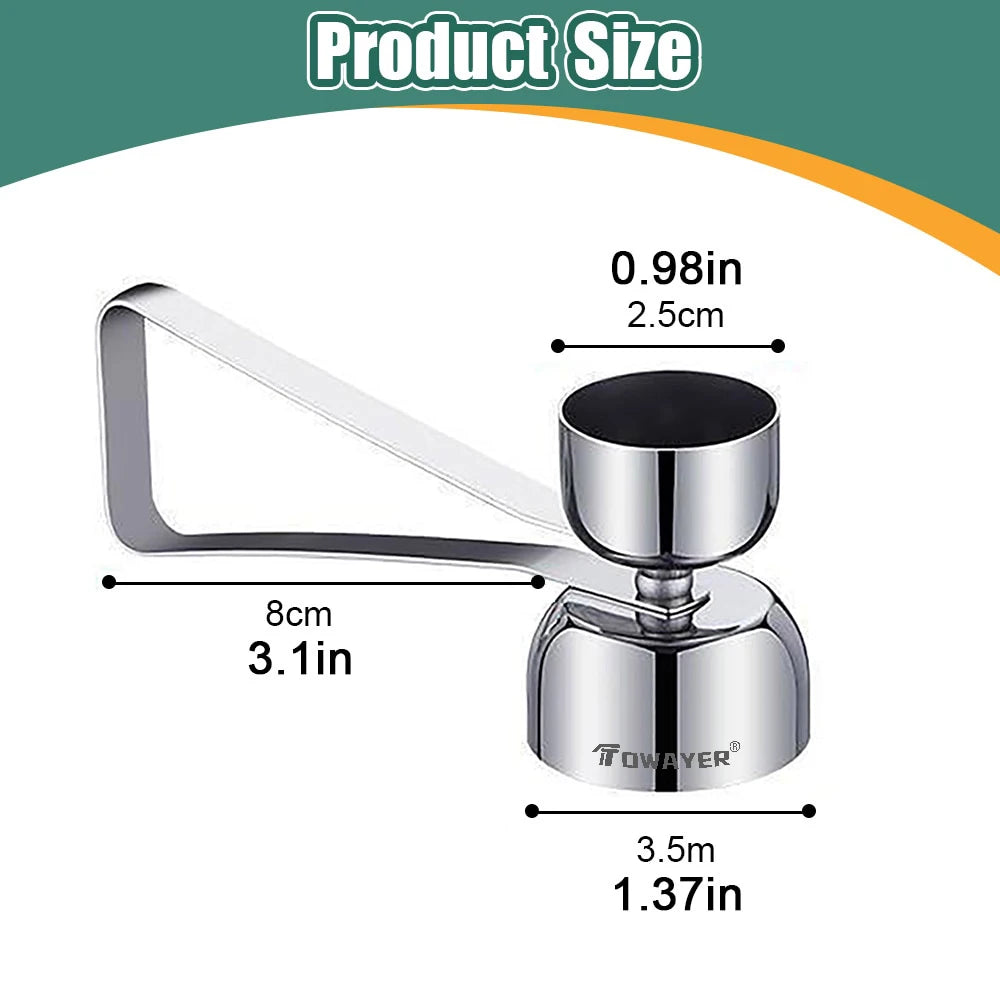 304 Stainless Steel Eggshell Opener Double Head Metal Boiled Raw Egg Creative Gadgets Kitchen Cooking Tool Kitchen  Accessories.