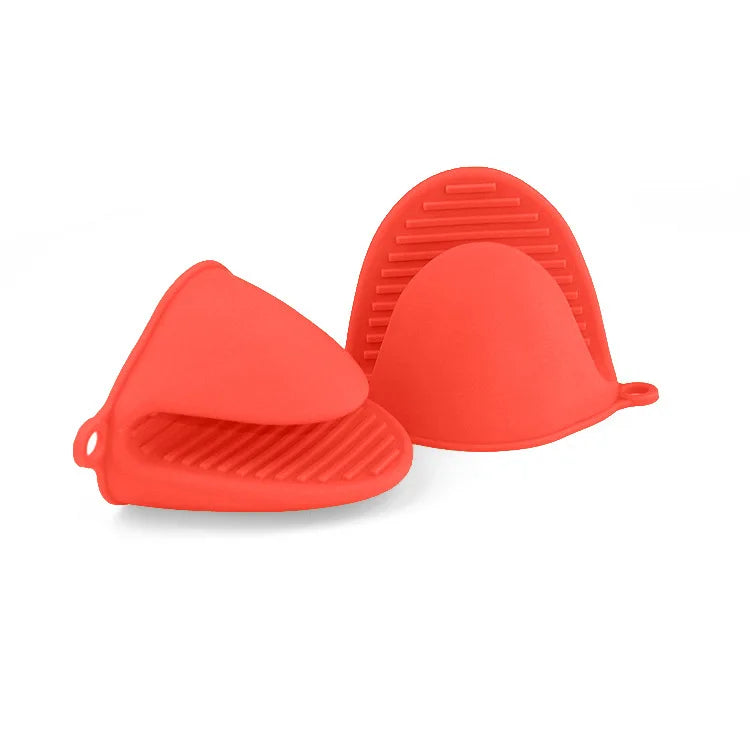 Thicken Silicone Anti-Hot Gloves Microwave Oven Glove Insulation Non Stick Anti-slip Grips Bowl Pot Clips Kitchen Cooking Gadget.
