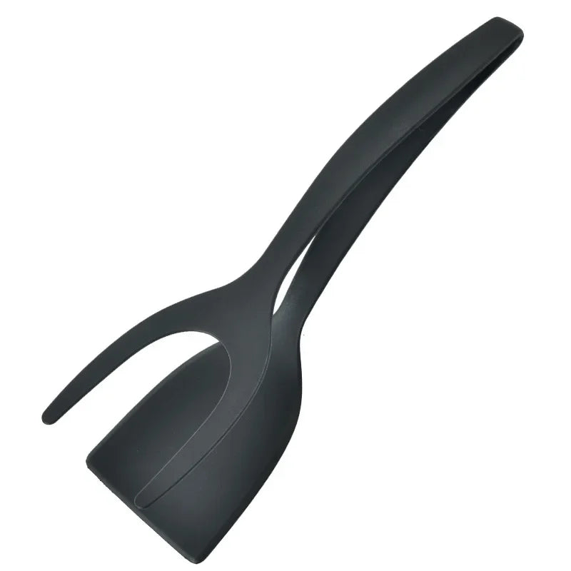 Nylon Clip Utensils for Kitchen Gadget and Accessories 2-in-1 Steak Spatula Tongs Pancake Cooking Machine Flip Pliers Tools Bar.