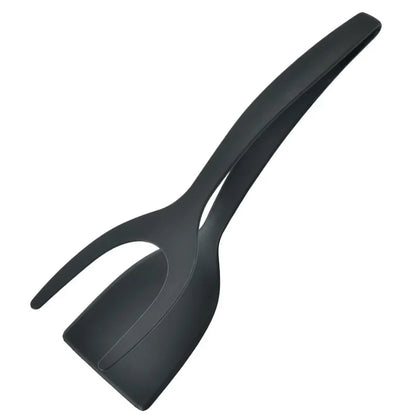 Nylon Clip Utensils for Kitchen Gadget and Accessories 2-in-1 Steak Spatula Tongs Pancake Cooking Machine Flip Pliers Tools Bar.