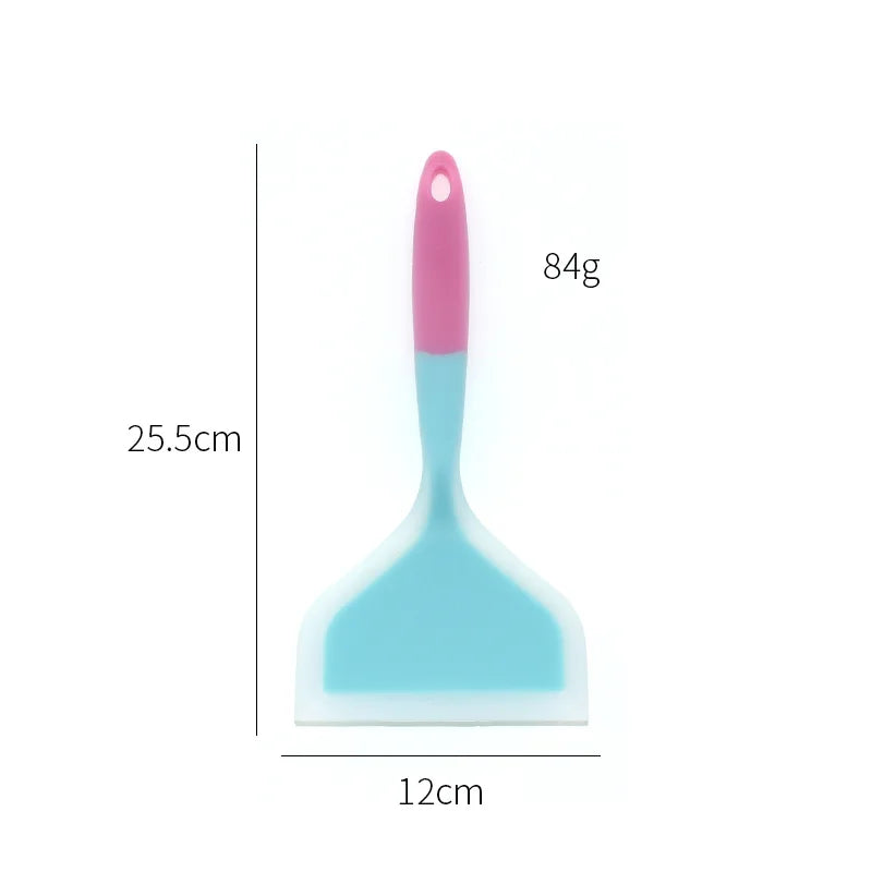 Integrated Silicone Spatula Non Stick Wide Mouth Tamagoyaki Shovel Beef Meat Egg Frying Cooking Tool Kitchen Gadgets.