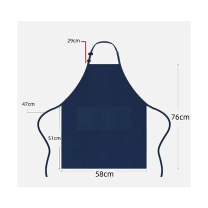 Adjustable Hanging Neck Apron with Custom Logo for Kitchen and BBQ