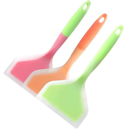 Integrated Silicone Spatula Non Stick Wide Mouth Tamagoyaki Shovel Beef Meat Egg Frying Cooking Tool Kitchen Gadgets.