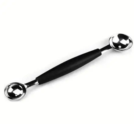 Melon watermelon Ball Scoop Fruit Spoon Ice Cream Sorbet Stainless Steel Double-end Cooking Tool Kitchen Accessories Gadgets.