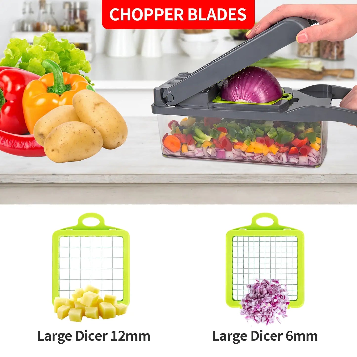 Multifunctional Cutter Shredder Slicer - 10 in 1