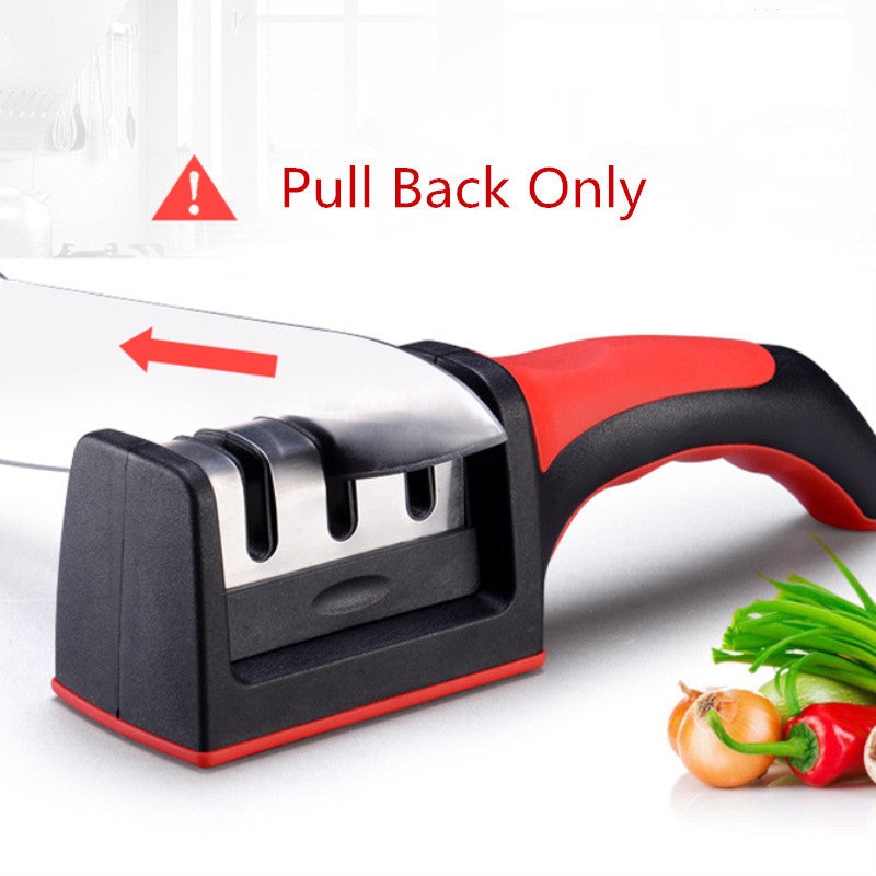 Kitchen Knife Sharpener - Tungsten Steel Diamond and Ceramic Accessory