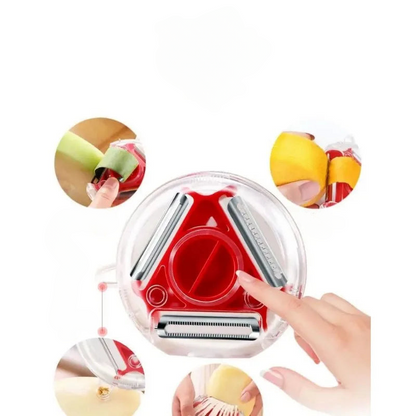 3 in 1 Rotatable Fruit & Vegetable Peeler.