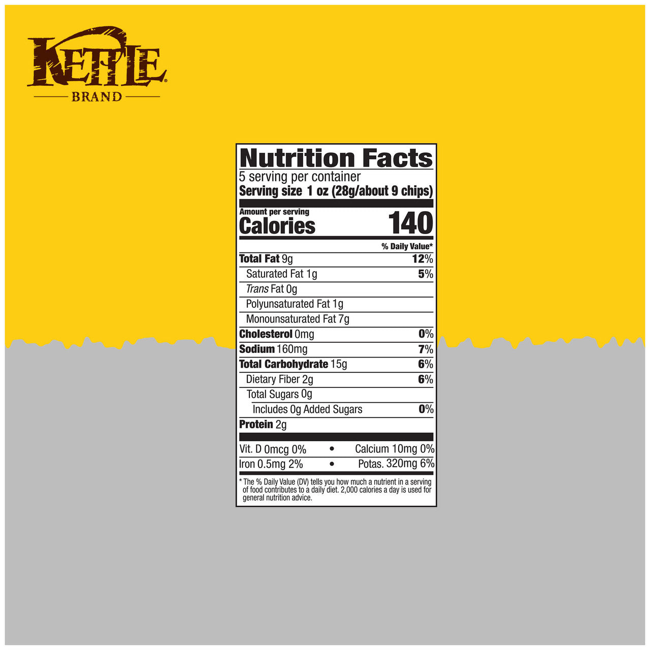 Kettle Chips Salt & Fr Pp Krinkle Chips (15x5 Oz)-3