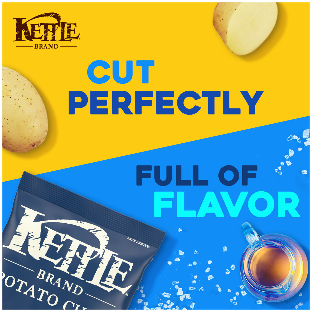 Kettle Chips Salt & Vinegar Potato Chips (15x5 Oz)-1