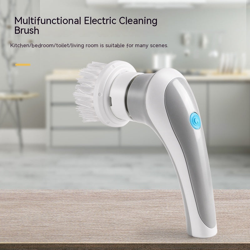 Electric 4-in-1 Handheld Cleaning Brush - Cordless Spin Scrubber