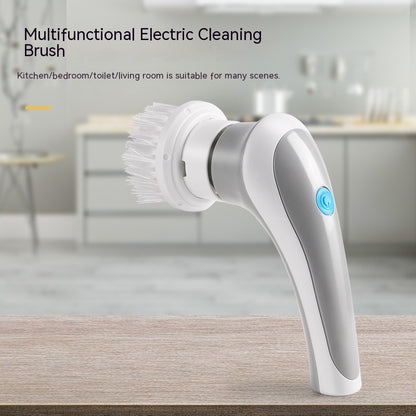 Electric 4-in-1 Handheld Cleaning Brush - Cordless Spin Scrubber
