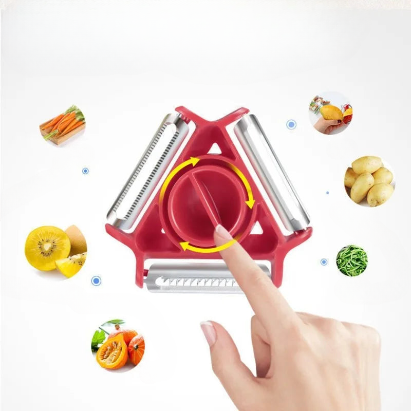 3 in 1 Rotatable Fruit & Vegetable Peeler.