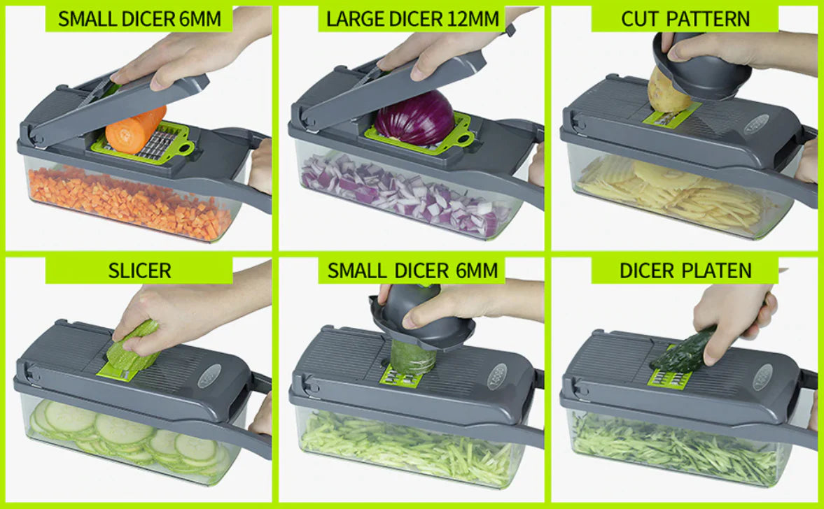 Multifunctional Cutter Shredder Slicer - 10 in 1