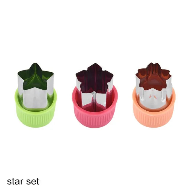 Plastic Handle Vegetable Cutter - Shapes