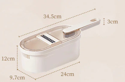 Multifunctional Vegetable Cutter - Basket and Brush Included